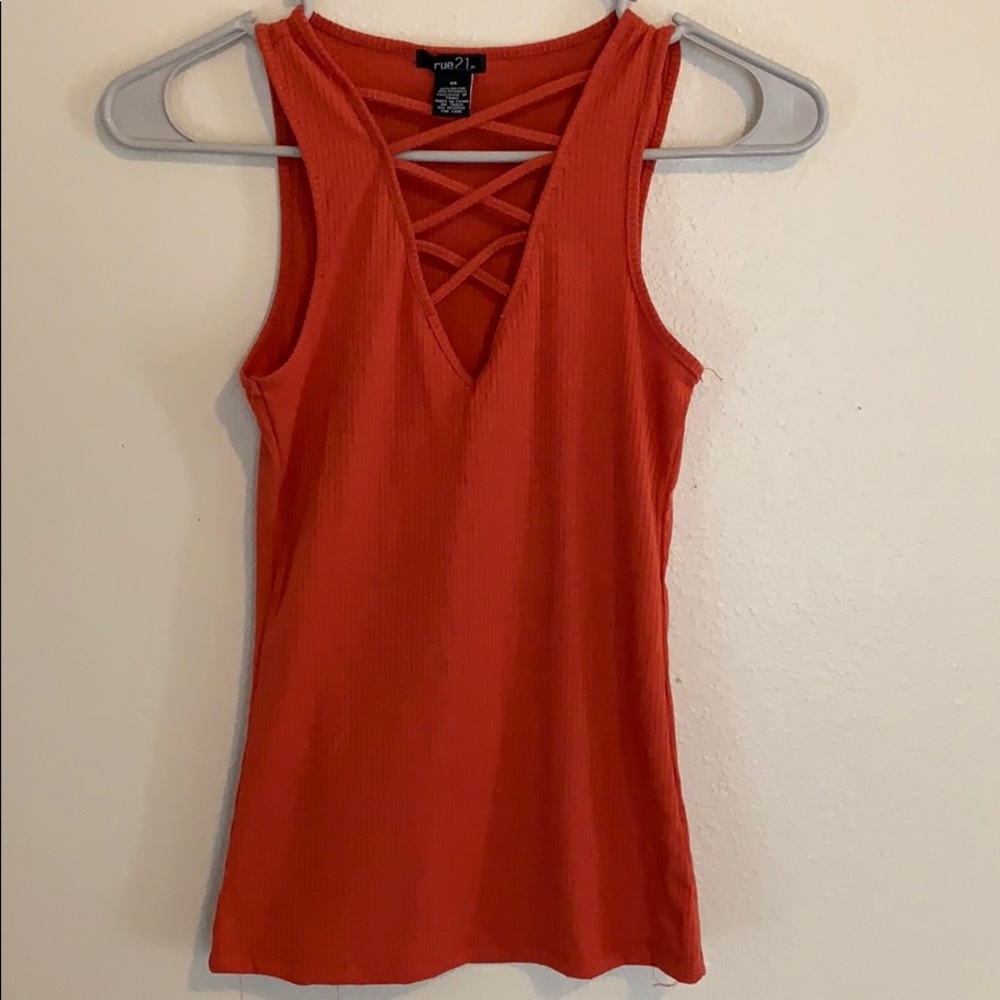 Ribbed Fitted Tank